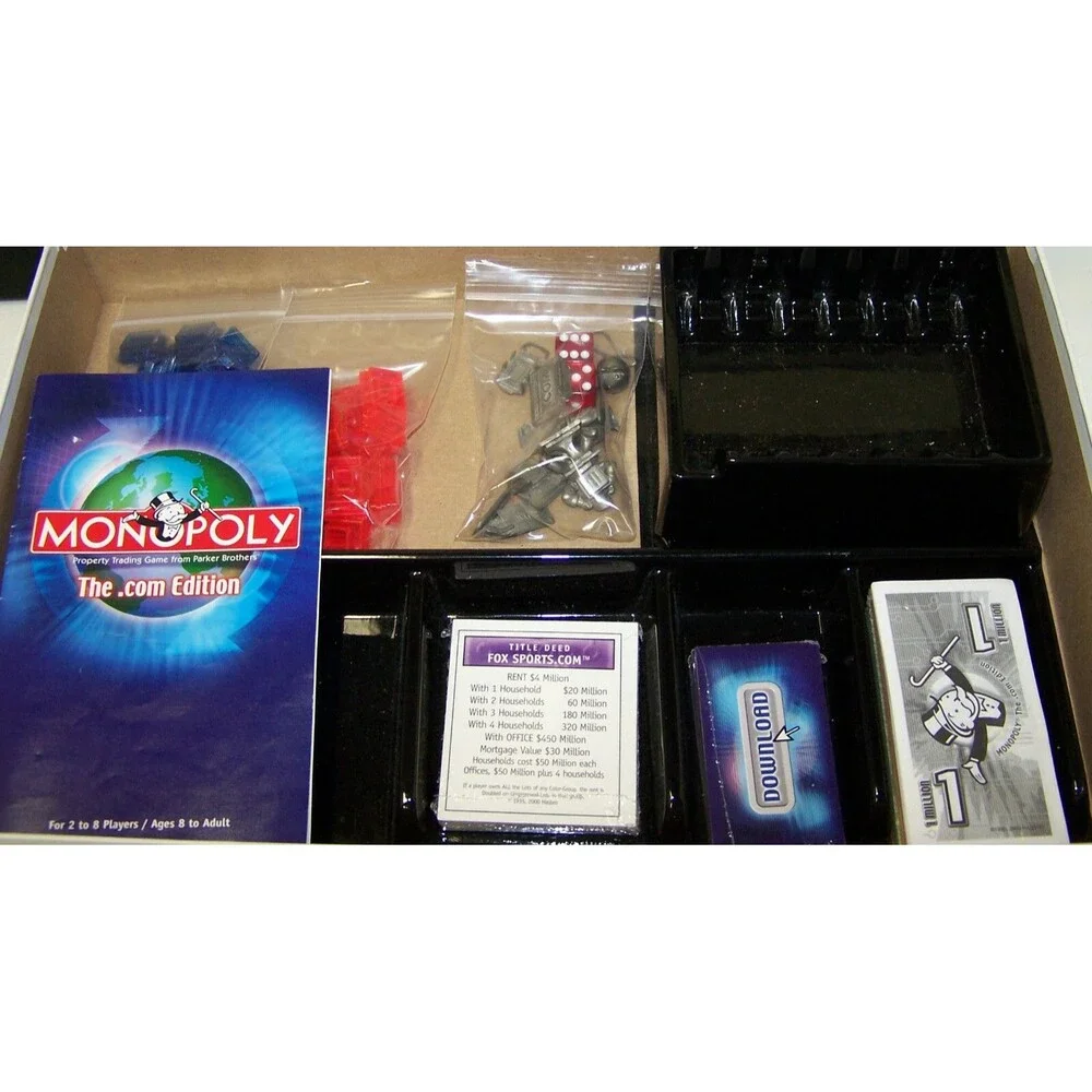 Monopoly Dot Com Board Game RESEALED The .com Edition Collectors